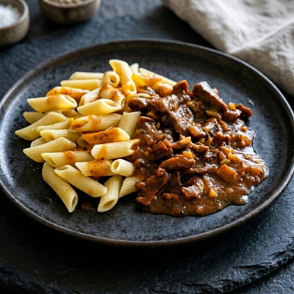 Red pine mushrooms ragù